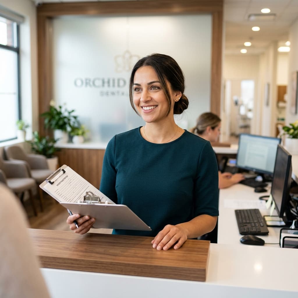 Aireena at the front desk, working alongside your team