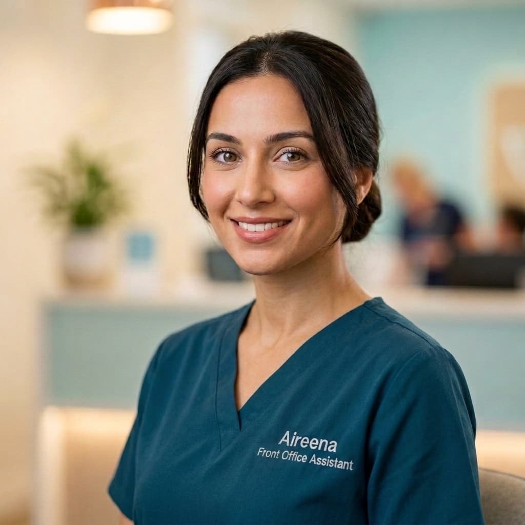 Aireena, warm and attentive, in your practice